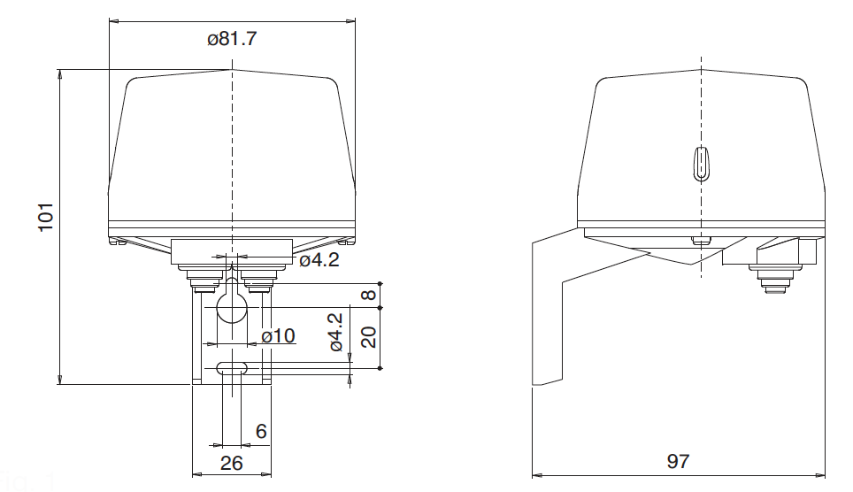 Interruttore Crepuscolare Da Esterno Perry 1IC7243